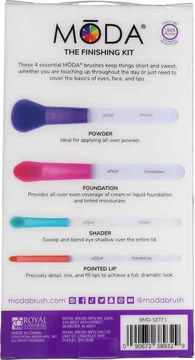 Actual product image Royal & Langnickel Moda Brush Finishing Set 4pc (Set)