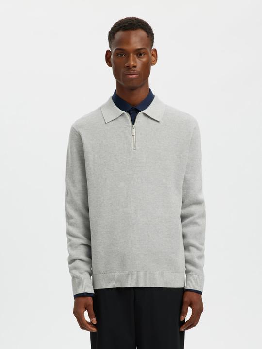 Produktbild Selected Slhdane Ls Knit Struc Half Zip Polo Noos (M)