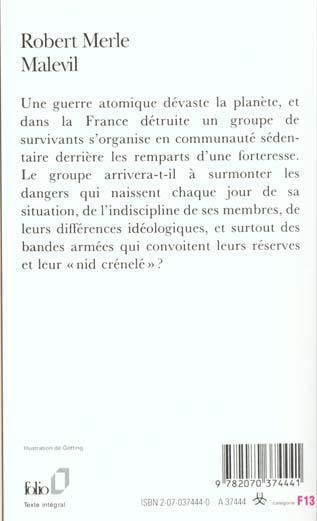 Actual product image Malevil (French, Robert Merle, 1983)