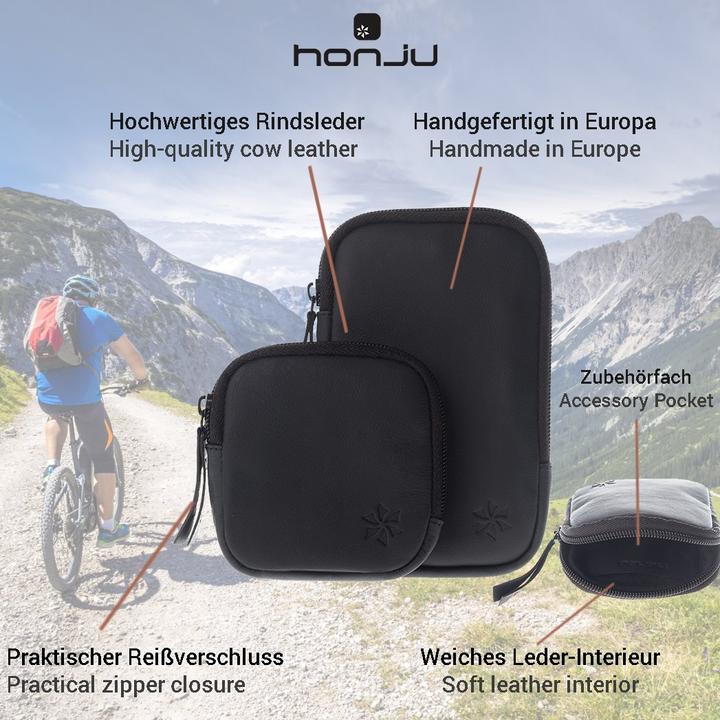 Actual product image Honju Bike leather case for Bosch Nyon E-Bike Display