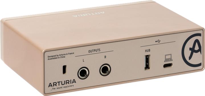 Actual product image Arturia MiniFuse 1 Champagne (6.3mm jack)