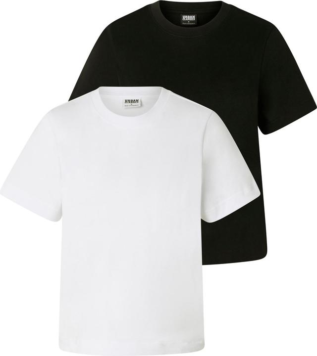 Image du produit Urban Classics Ladies Basic Boxy Tee 2-Pack black+white M (M)