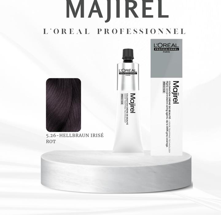Produktbild L'Oréal Professionnel Majir. Iri 5.26 60ml (5.26 Hellbraun Irisé Rot)