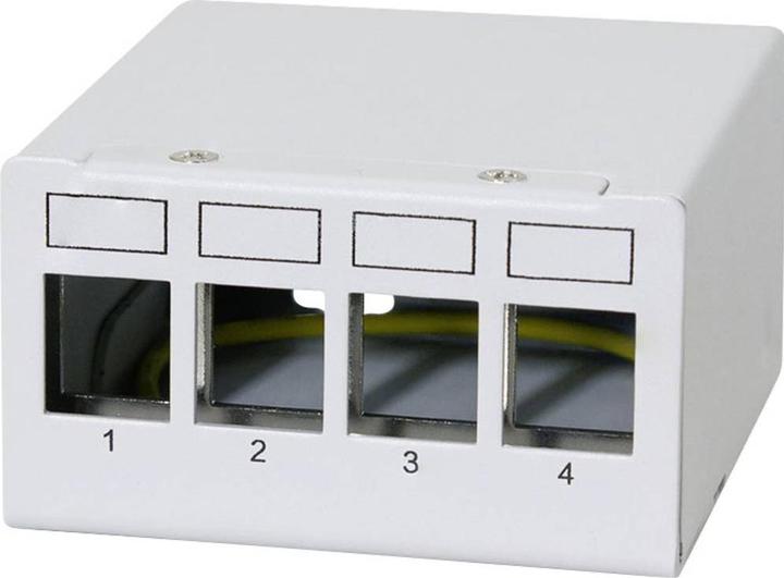 Produktbild LogiLink Patch Panel 4 Port mit 4 Cat.6A Keystone Modulen
