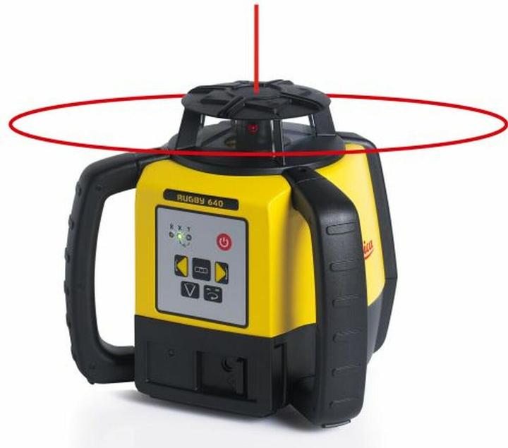 Image du produit Leica 6011481 Rugby 640 Selbstnivellierender horizontaler/vertikaler Laser + Rod Eye 120 + RC400