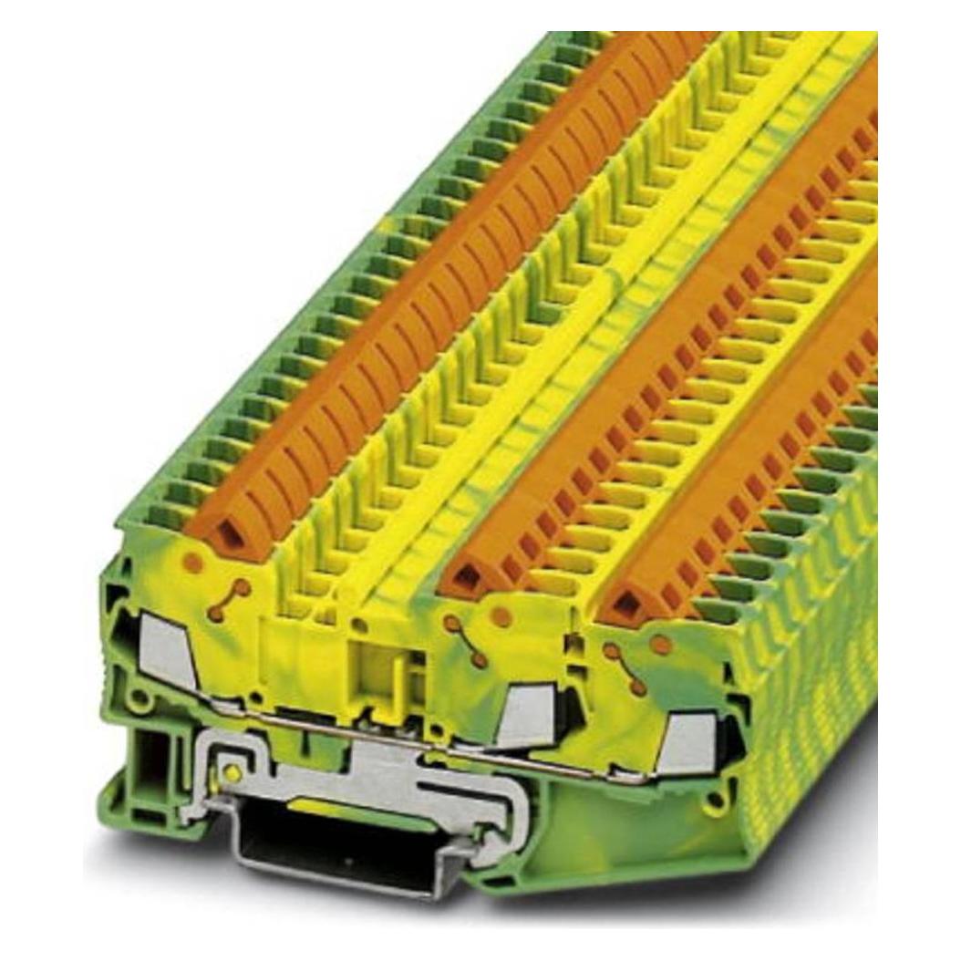 Phoenix Contact Durchgangsreihenklemme QTC 2,5-TWIN-PE QTC 2,5-TWIN-PE Grün-Gelb Inhalt: 50 St., Elektronikkabel + Stecker, Gelb, Grün