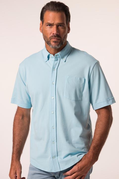 Immagine prodotto JP1880 JP 1880 Piqué-Hemd, FLEXNAMIC®, Halbarm, Buttondown-Kragen, Modern Fit (7XL)