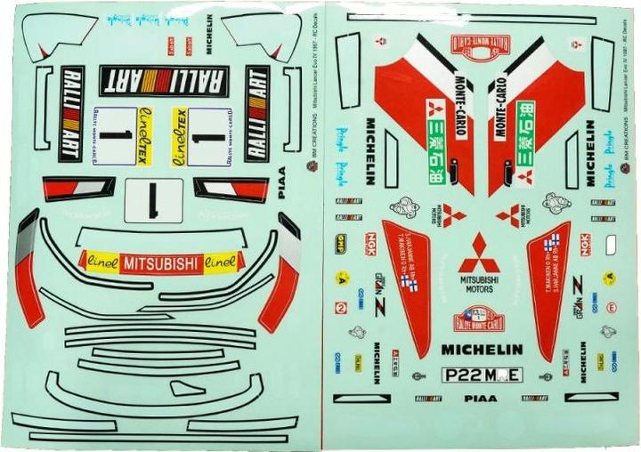 Actual product image Yeah Racing Karosserie Lancer Evo IV 1:10 Rot