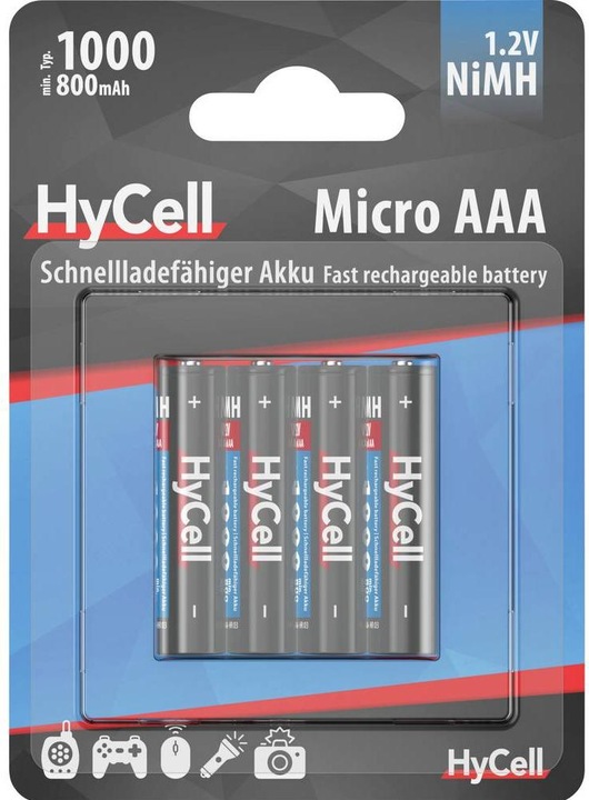 Immagine prodotto HyCell Batteria Micro AAA (4 pz., AAA, 800 mAh)
