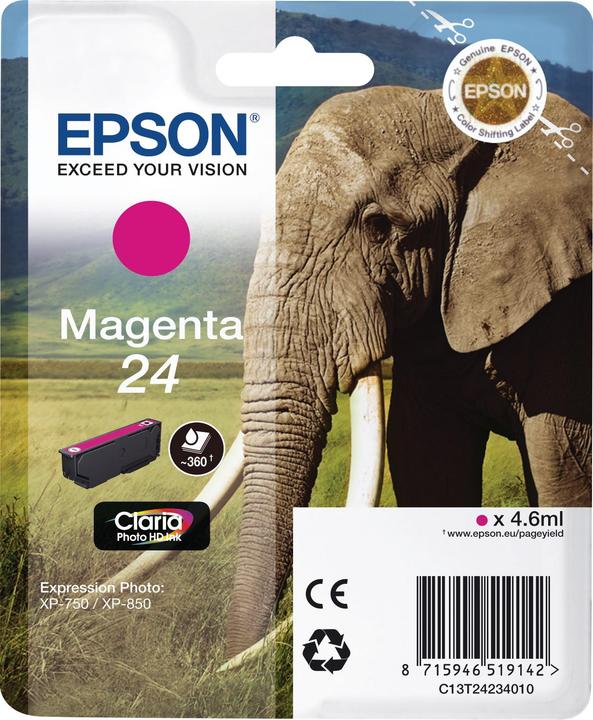Actual product image Epson 24 Claria Photo HD (M)