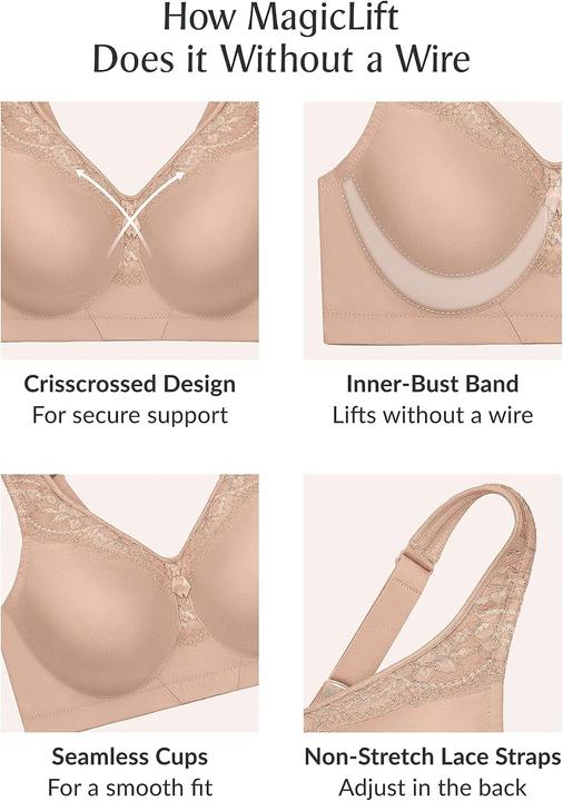 Actual product image Glamorise MagicLift Seamless Everyday Bra (44 D)