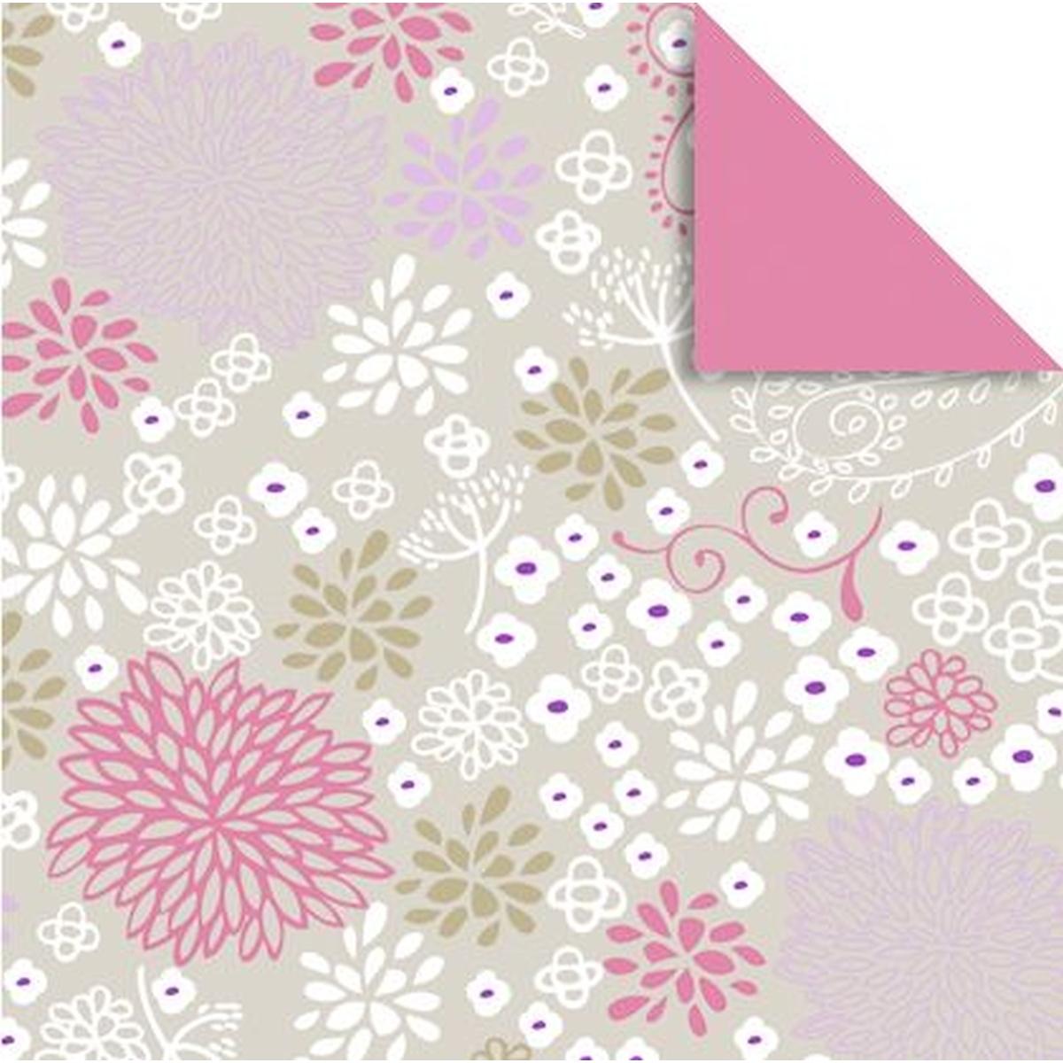 Ursus, Bastelpapier, Faltblätter Florentine Chrysanthemen 80g/qm 15x15cm VE=65 Blatt Motiv 02 (80 g/m², 1 x)