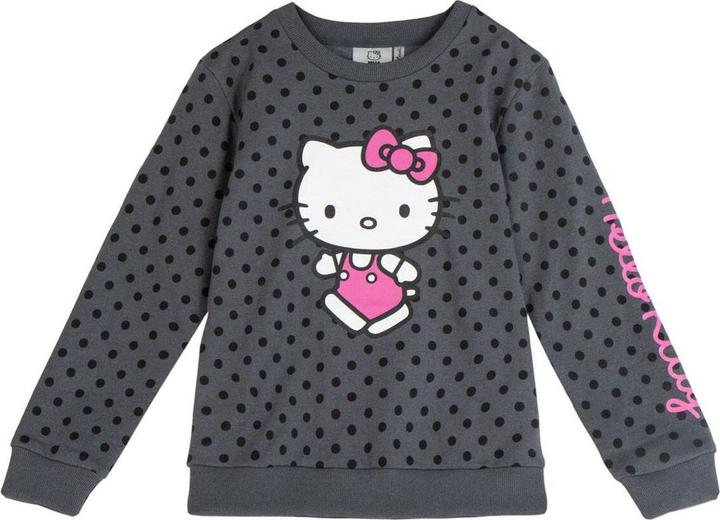 Produktbild Hello Kitty Sweatshirt ohne Kapuze für Mädchen Dunkelgrau (158)