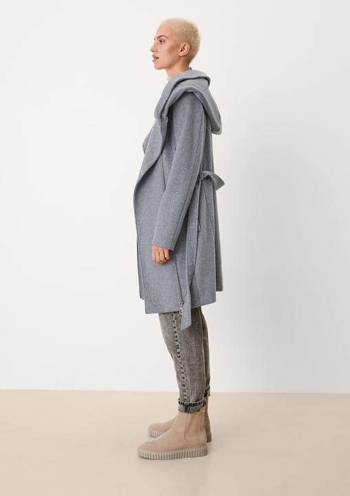 Immagine prodotto S.Oliver Outdoor-Mantel Kapuzenmantel aus flauschigem Wollmix