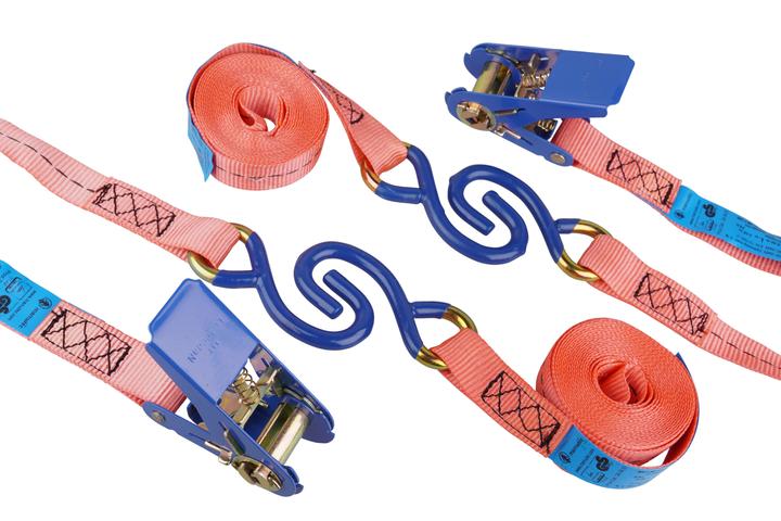 Produktbild Mamutec Polyester Gurt 2-teilig S-Haken 25 mm 4 m 2 Stk.