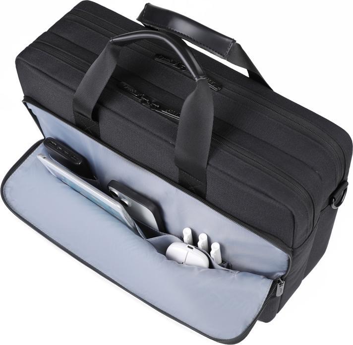 Actual product image Okade - MacBook / Laptop-Tasche, 15.6-16 Zoll - Gepolsterte Notebook-Hülle mit Schultergurt, Grau (16")