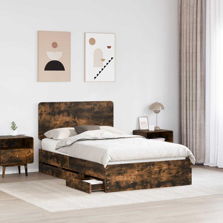 Actual product image vidaXL Moderner Bettrahmen (120 x 200 cm)