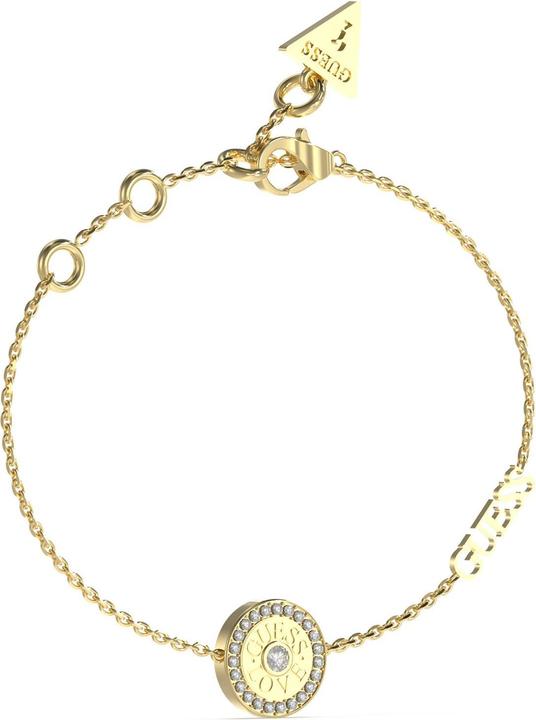 Guess Decent gold-plated bracelet with zircons Love JUBB04082JWYGS (19 cm, Edelstahl mit Gold-Plattierung)