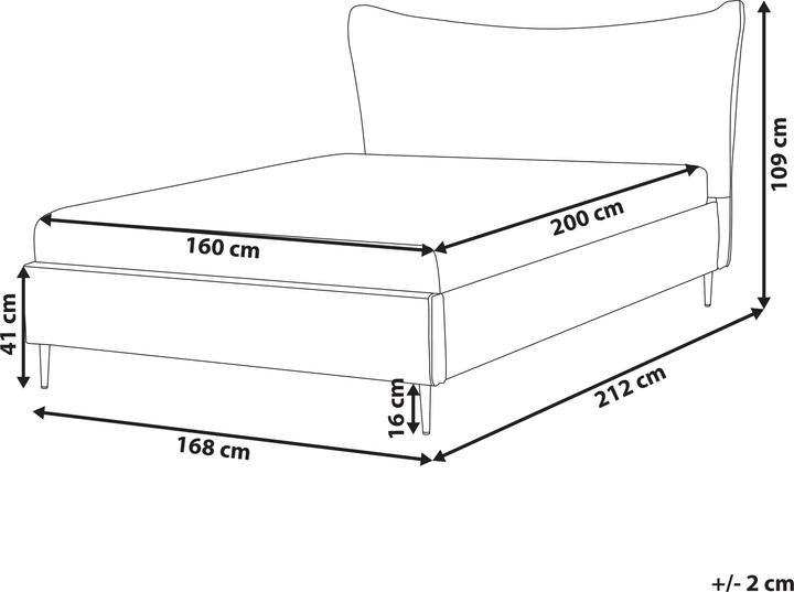 Actual product image Beliani Chaleix (160 x 200 cm)