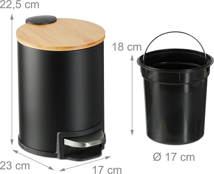 Produktbild Relaxdays Bad-Mülleimer (3 l)
