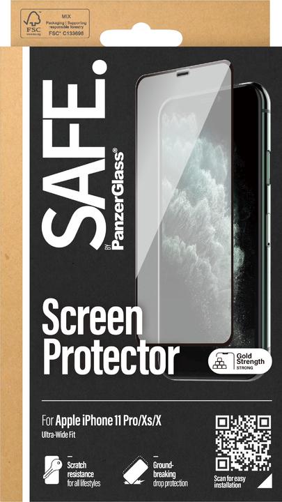 Produktbild Safe. Displayschutz Case Friendly iPhone X/Xs/11 Pro (1 Stück, Apple iPhone X, Apple iPhone XS, Apple iPhone 11 Pro)
