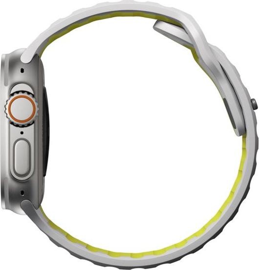Immagine prodotto Nomad Cinturino sportivo 42/44/45 mm bicolore Lunar Gray/High Volta (Elastomero fluorurato, 44 mm)