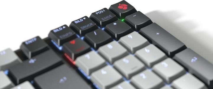 Actual product image CHERRY TAS KW 550 MX LP TKL Layout DE Schwarz (DE, Cable, Wireless)