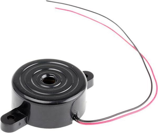 RS PRO 96dB Buzzer piézoélectrique interne continu monté sur panneau, 33.7 (Dia.) x 14.5mm, 3V dc Min, 18V