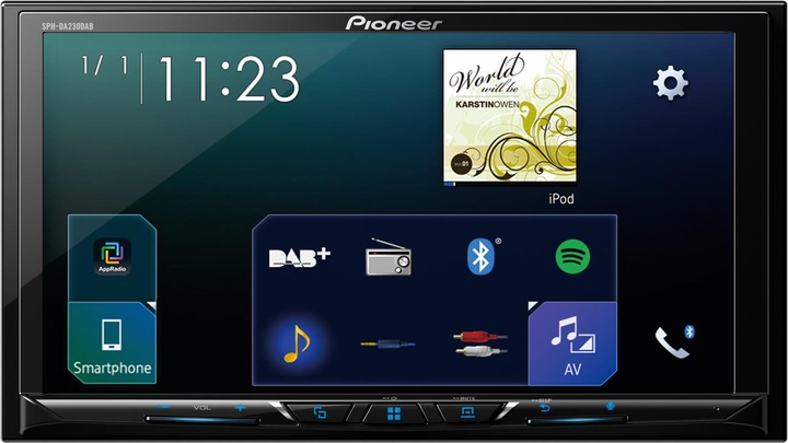 Pioneer SPH-DA230DAB senza antenna DAB+ (Auto Android, Apple Carplay)
