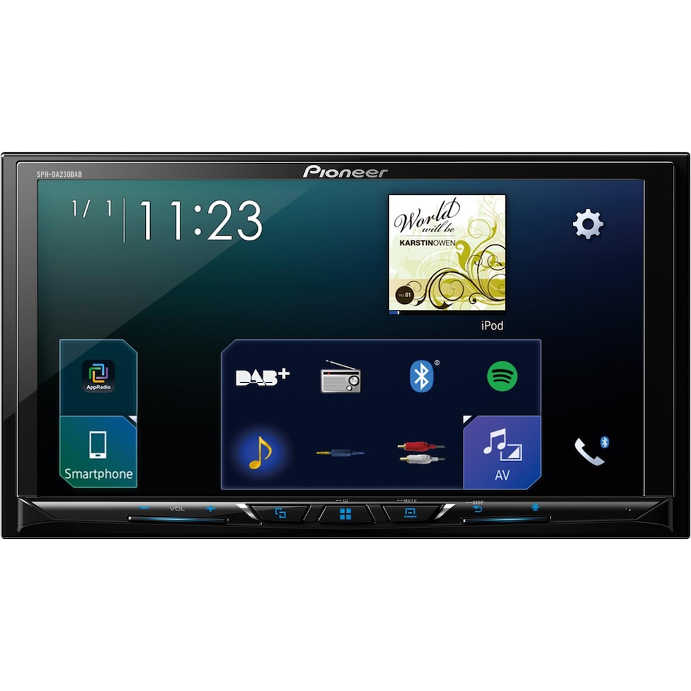 Pioneer, Autoradio, SPH-DA230DAB ohne DAB+ Antenne (Android Auto, Apple Carplay)