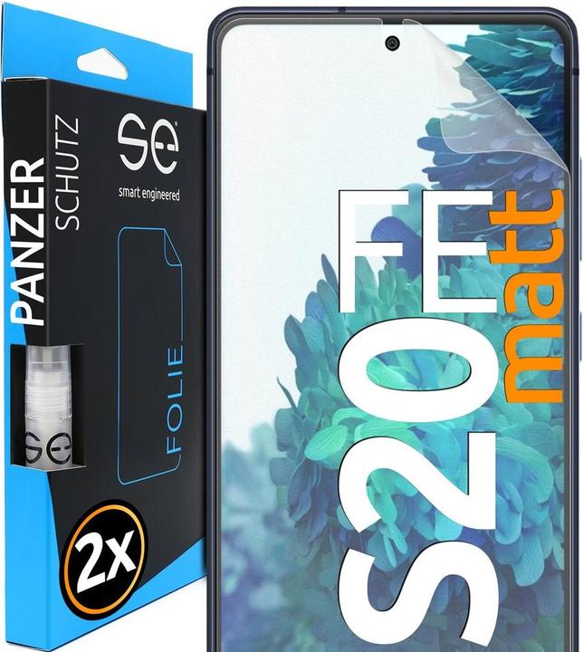 Smart Engineered 2x3D Screen Protector for Samsung Galaxy S20FE matte (2 Stück)