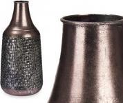 Actual product image Giftdecor antique silver conical relief vase