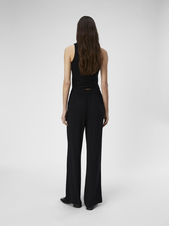 Image du produit Object Pantalon en lin mélangé à jambe large (42)