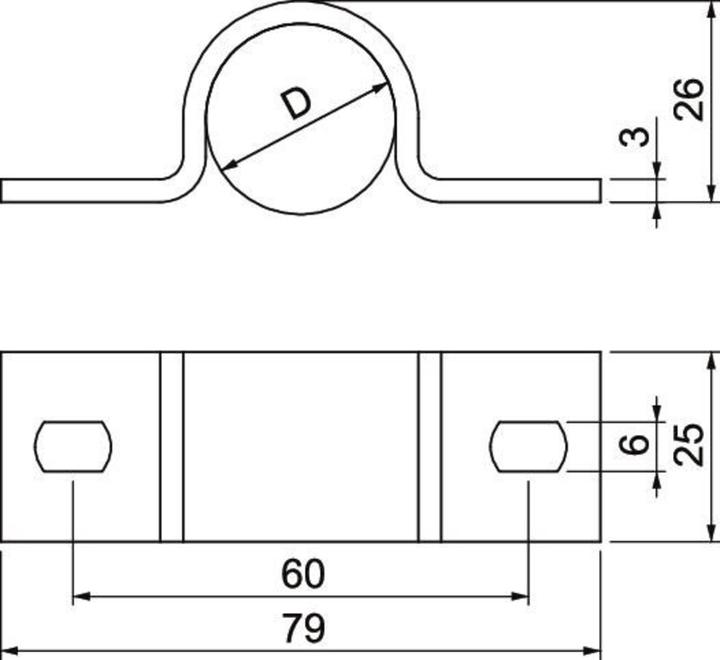 Actual product image OBO Bettermann Mounting clamp