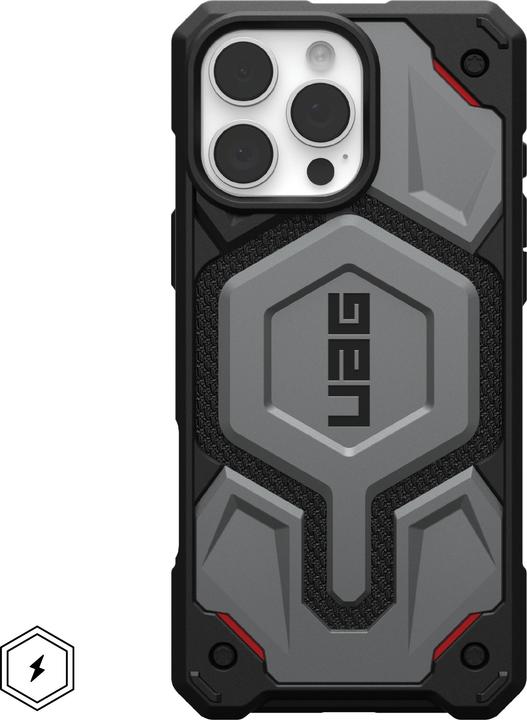 Actual product image UAG iPhone 16 Pro Max - Monarch Pro Back Cover, Magsafe, grau (Apple iPhone 16 Pro Max)