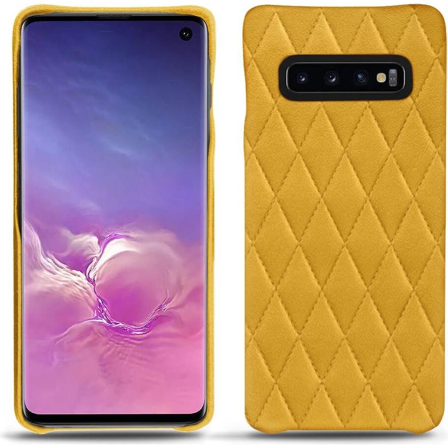 Noreve Lederschutzhülle (Samsung Galaxy S10), Smartphone Hülle, Orange