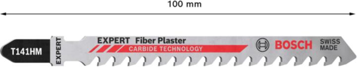 Actual product image Bosch Professional Zubehör Expert 'Fiber Plaster' T 141 HM Jigsaw blade, 3 pieces