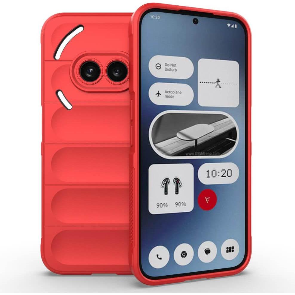 Cover-Discount Nothing Phone (2a) - Rugged Protective Hülle (Nothing Phone (2a)), Smartphone Hülle, Rot