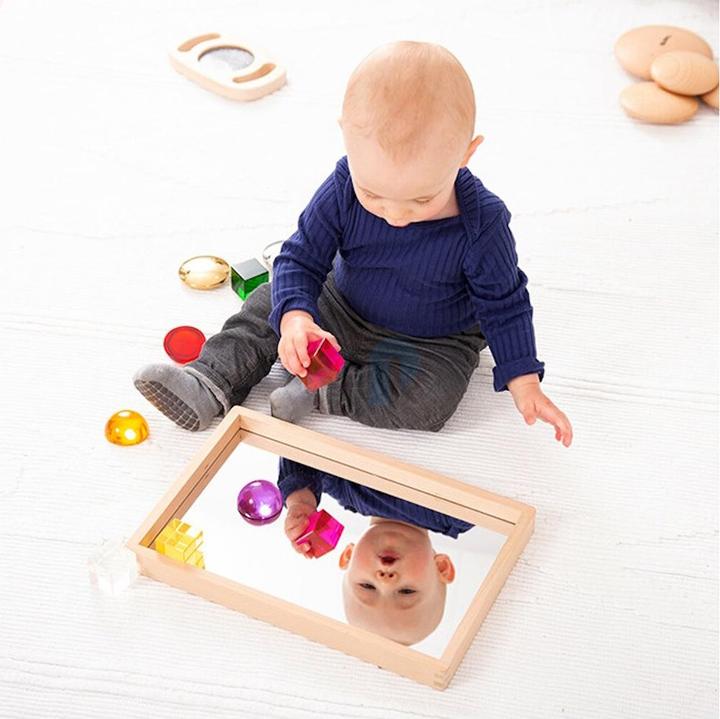 Actual product image TickiT Small Wooden Mirror Tray
