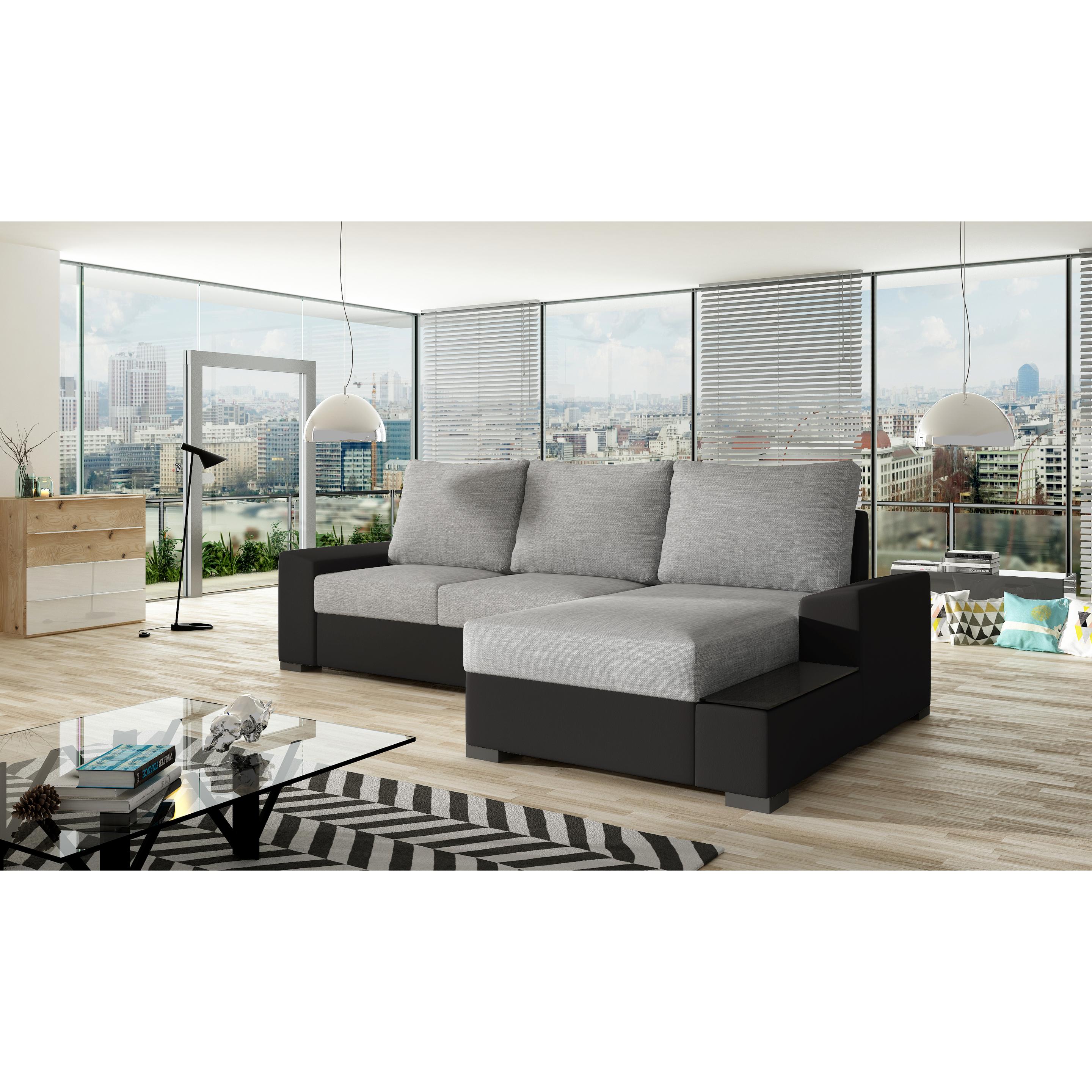 ELTAP, Sofa, Negro (Ecksofa, 3-Sitzer, Bettsofa)