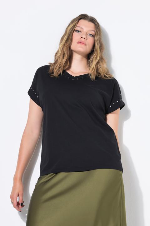 Produktbild Studio Untold T-Shirt, oversized, Nieten, acid washed (58)