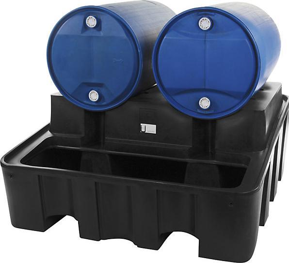 Image du produit Jonesco Poste de soutirage des fûts en polyéthylène, pour 2 fûts de 200 l, avec cuve de
