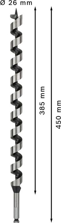 Produktbild Bosch Professional Zubehör PRO Wood Holzschlangenbohrer, 26 x 385 x 450 mm (11.1 mm)