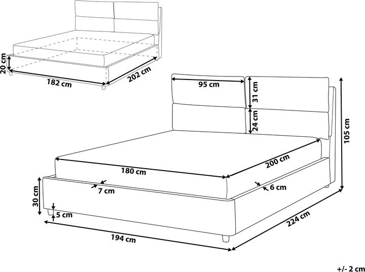 Actual product image Beliani Batilly (180 x 200 cm)