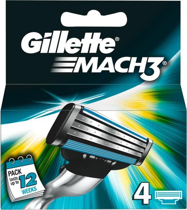 Actual product image Gillette Mach3 razor blades (4 x)