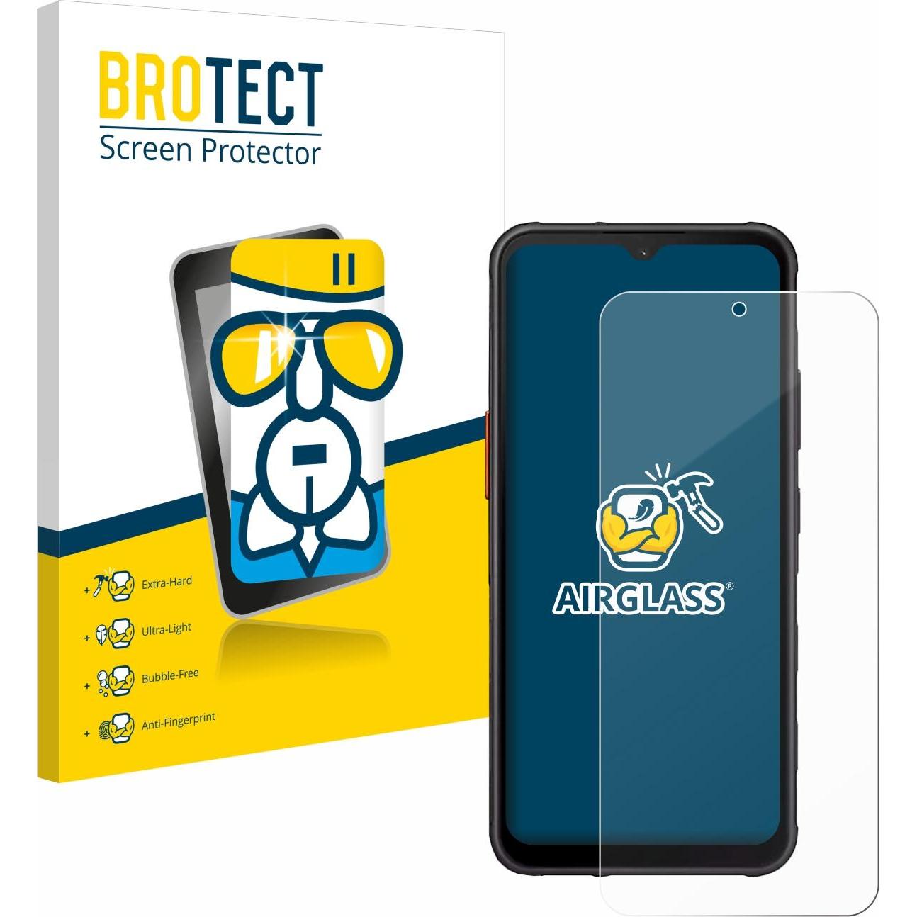BROTECT AirGlass Panzerglasfolie (1 Stück, Samsung Galaxy S21), Smartphone Schutzfolie, Transparent