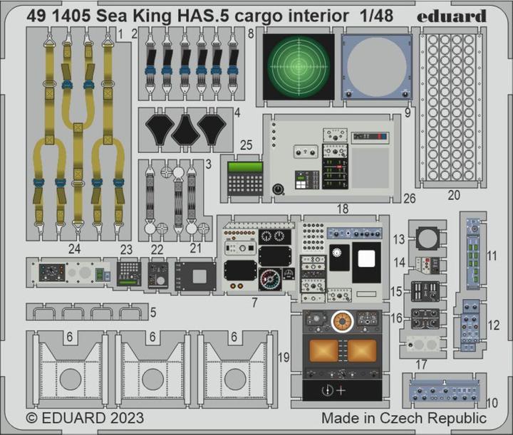 Image du produit Eduard Sea King HAS.5 cargo interior 1/48