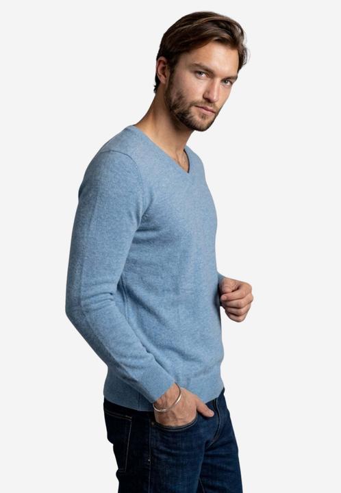 Produktbild Bellemere Sweater Solid V-Neck Merino-Cashmere Sweater (M)