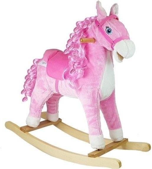 Image du produit Lean Toys Cheval à bascule 74cm rose