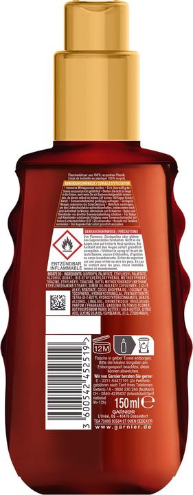 Actual product image Garnier Ambre Solaire (Suntan oil, SPF 20, 150 ml, 172 g)